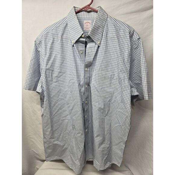 Brooks Brothers Other - Brooks Brothers 346 Button Down; Large 16 1/2 Neck Blue MEN Short Sleeve